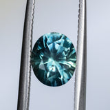 1.98CT OVAL PRECISION CUT MONTANA SAPPHIRE, OCEAN BLUE TEAL, 7.8X6.5MM