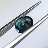 1.98CT OVAL PRECISION CUT MONTANA SAPPHIRE, OCEAN BLUE TEAL, 7.8X6.5MM