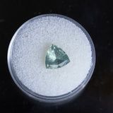 2.10CT TRILLION MALAWI SAPPHIRE, SEAFOAM GREEN-GREY, 8.4X6.6MM, UNTREATED