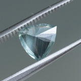 2.10CT TRILLION MALAWI SAPPHIRE, SEAFOAM GREEN-GREY, 8.4X6.6MM, UNTREATED