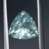 2.10CT TRILLION MALAWI SAPPHIRE, SEAFOAM GREEN-GREY, 8.4X6.6MM, UNTREATED