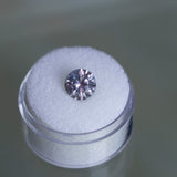 2.40CT ROUND PRECISION CUT MONTANA SAPPHIRE, MAUVE PURPLE-PINK, 8X5.5MM UNTREATED