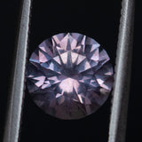 2.40CT ROUND PRECISION CUT MONTANA SAPPHIRE, MAUVE PURPLE-PINK, 8X5.5MM UNTREATED