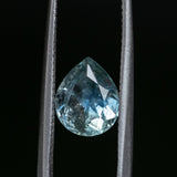 2.23CT PEAR MONTANA SAPPHIRE, PARTI MINTY TEAL, 9X7.4MM, UNTREATED