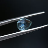 2.23CT PEAR MONTANA SAPPHIRE, PARTI MINTY TEAL, 9X7.4MM, UNTREATED