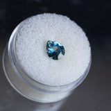 1.36CT PEAR MONTANA SAPPHIRE, PARTI BLUE WHITE, 7.76X6.42X3.89MM, UNTREATED