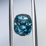 1.94CT ELONGATED CUSHION MONTANA SAPPHIRE, OCEAN BLUE TEAL, 7.62X6.32X4.84MM, UNTREATED