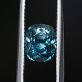 1.94CT ELONGATED CUSHION MONTANA SAPPHIRE, OCEAN BLUE TEAL, 7.62X6.32X4.84MM, UNTREATED