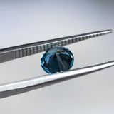 1.44CT ROUND PRECISION CUT MONTANA SAPPHIRE, BLUE, 6.85X4.40MM