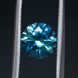 1.44CT ROUND PRECISION CUT MONTANA SAPPHIRE, BLUE, 6.85X4.40MM