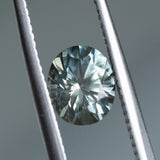 1.67CT OVAL MONTANA SAPPHIRE, PARTI LIGHT BLUE YELLOW, 7.3X6.1MM