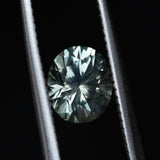 1.67CT OVAL MONTANA SAPPHIRE, PARTI LIGHT BLUE YELLOW, 7.3X6.1MM