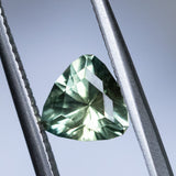 1.25CT TRILLION MONTANA SAPPHIRE, BRIGHT SPRING GREEN WITH YELLOW, 6.8MM