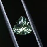 1.25CT TRILLION MONTANA SAPPHIRE, BRIGHT SPRING GREEN WITH YELLOW, 6.8MM