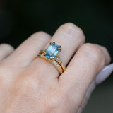 Vintage Milgrain Straight Diamond Band