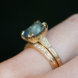 Vintage Milgrain Straight Diamond Band