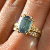 Vintage Milgrain Straight Diamond Band