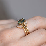 2.19ct Untreated Seafoam Oval Madagascar Sapphire Classic 4 Prong Solitaire in 14k Yellow Gold