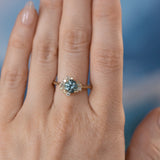 Asymmetrical Diamond Cluster - Low Profile Setting