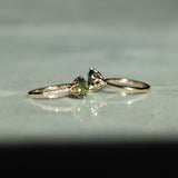 1.75ct Untreated Oval Nigerian Sapphire Lotus Six Prong Solitaire with Diamonds in 14k Yellow Gold