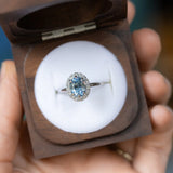 Prong Set Diamond Halo, Stackable - Setting