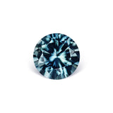 1.04CT PRECISION CUT ROUND BRILLIANT MONTANA SAPPHIRE, TEAL BLUE GREEN, 5.9MM