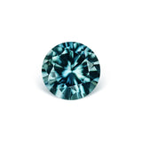 1.04CT PRECISION CUT ROUND BRILLIANT MONTANA SAPPHIRE, TEAL BLUE GREEN, 5.9MM