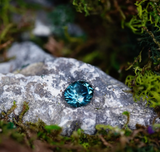 2.54CT OVAL BRILLIANT PRECISION CUT MONTANA SAPPHIRE, PARTI TEAL BLUE GREEN, 8.6x7.2MM