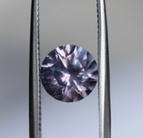 2.40ct Untreated Mauve Precision Cut Montana Sapphire Low Profile Six Prong Split Shank Solitaire in 18k Yellow Gold