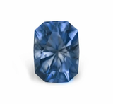 2.47CT PRECISION CUT RADIANT MONTANA SAPPHIRE, BLUE, 8.8X6.6MM