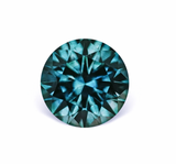 1.36CT ROUND PRECISION CUT MONTANA SAPPHIRE, OCEAN BLUE TEAL, 6.5MM