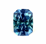 2.62CT RADIANT PRECISION CUT MONTANA SAPPHIRE, PARTI BLUE AND TEAL GREEN, 8.8X6.1MM