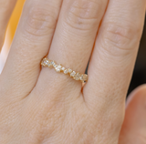 Celestial Pear Diamond Band