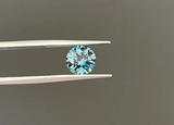 2.01CT ROUND PRECISION CUT MONTANA SAPPHIRE, TEAL, 7.4x5mm