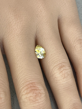 1.46CT PEAR PRECISION CUT MONTANA SAPPHIRE, BICOLOR YELLOW WHITE, 8.4X6.1MM