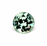 1.57CT ROUND PRECISION CUT MONTANA SAPPHIRE, BLUE GREEN, 6.91X4.55MM