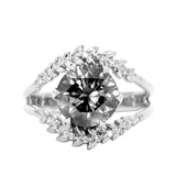 Double Vine with Diamonds Low Profile - Setting