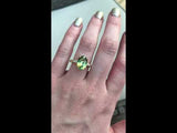 Three Stone Ring with Tapered Baguette Diamonds - Setting