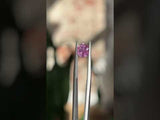 1.37CT Hexagon Montana Sapphire, Bright Raspberry Pink, 7.10x6.50x4.30MM, UNHEATED