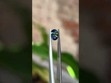 1.78CT ROUND GOMBE SAPPHIRE, DEEP BLUE TEAL, 7.10X4.86MM