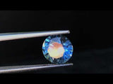 2.47CT ROUND BRILLIANT PRECISION CUT MONTANA SAPPHIRE, OCEAN BLUE, 7.9MM
