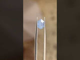 1.22CT HEXAGONAL SAPPHIRE, "OPALESCENT" BLUE, 7.39X5.23X3.93MM
