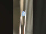 1.22CT HEXAGONAL SAPPHIRE, "OPALESCENT" BLUE, 7.39X5.23X3.93MM