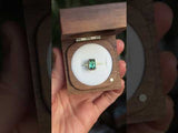 1.84ct Radiant Scissor Cut Green Tourmaline Contemporary Bezel Set Ring in 14k Green Gold