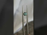 1.26CT ROUND MONTANA SAPPHIRE, LIGHT TEAL BLUE GREEN, 6.3X4.2MM
