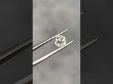 1.04CT ROUND ROSECUT DIAMOND, WHITE AND CLEAR, 6.96X2.36MM