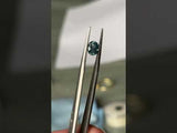 1.21CT MADAGASCAR OVAL SAPPHIRE, UNTREATED, OPALESCENT PARTI LIGHT TEAL GREEN, 6.87X5.80X3.81MM