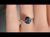2.64CT OVAL BRILLIANT PRECISION CUT MONTANA SAPPHIRE, TEAL BLUE, 8.6X7.2MM