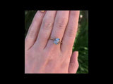 Plain Double Prong Solitaire, Stackable - Setting