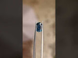 1.39CT DEEP BLUE TEAL ELONGATED CUSHION CUT MONTANA SAPPHIRE, 8.07X5.34MM